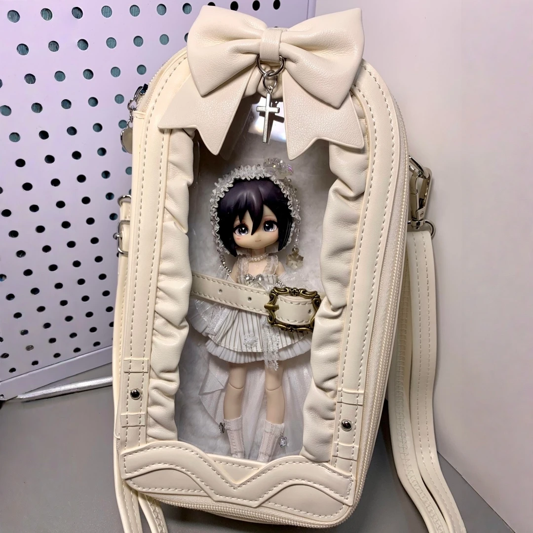For Ob11 Ob24 Blythe Bjd Doll Mjd Action Figure 1/6&1/12 Bjd Vertical Doll Carry Bag Mini Shoulder Crossbody Outdoor Bag Gift - view 4