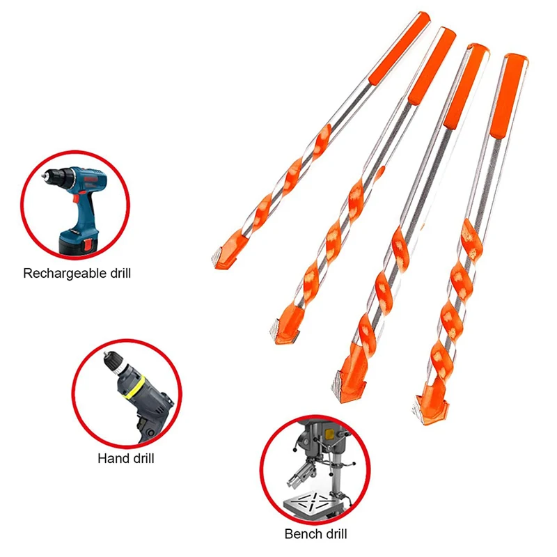 

6 шт. сверла с твердосплавными напайками, набор металлических открывателей для отверстий, многофункциональные керамические треугольные сверла для цементных стен