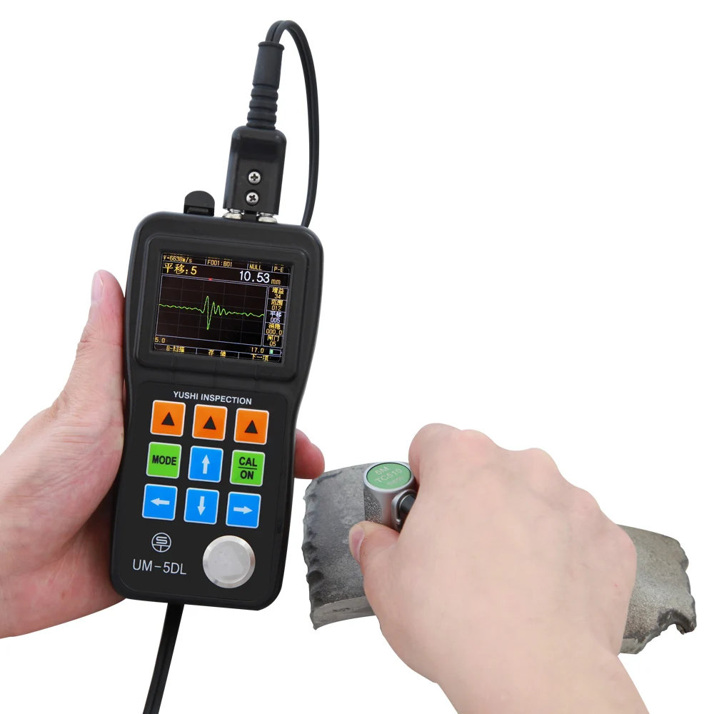 Digital Ultrasonic Steel Thickness Gauge with A/B sg UM-5DL with CE Certificationcan through painting