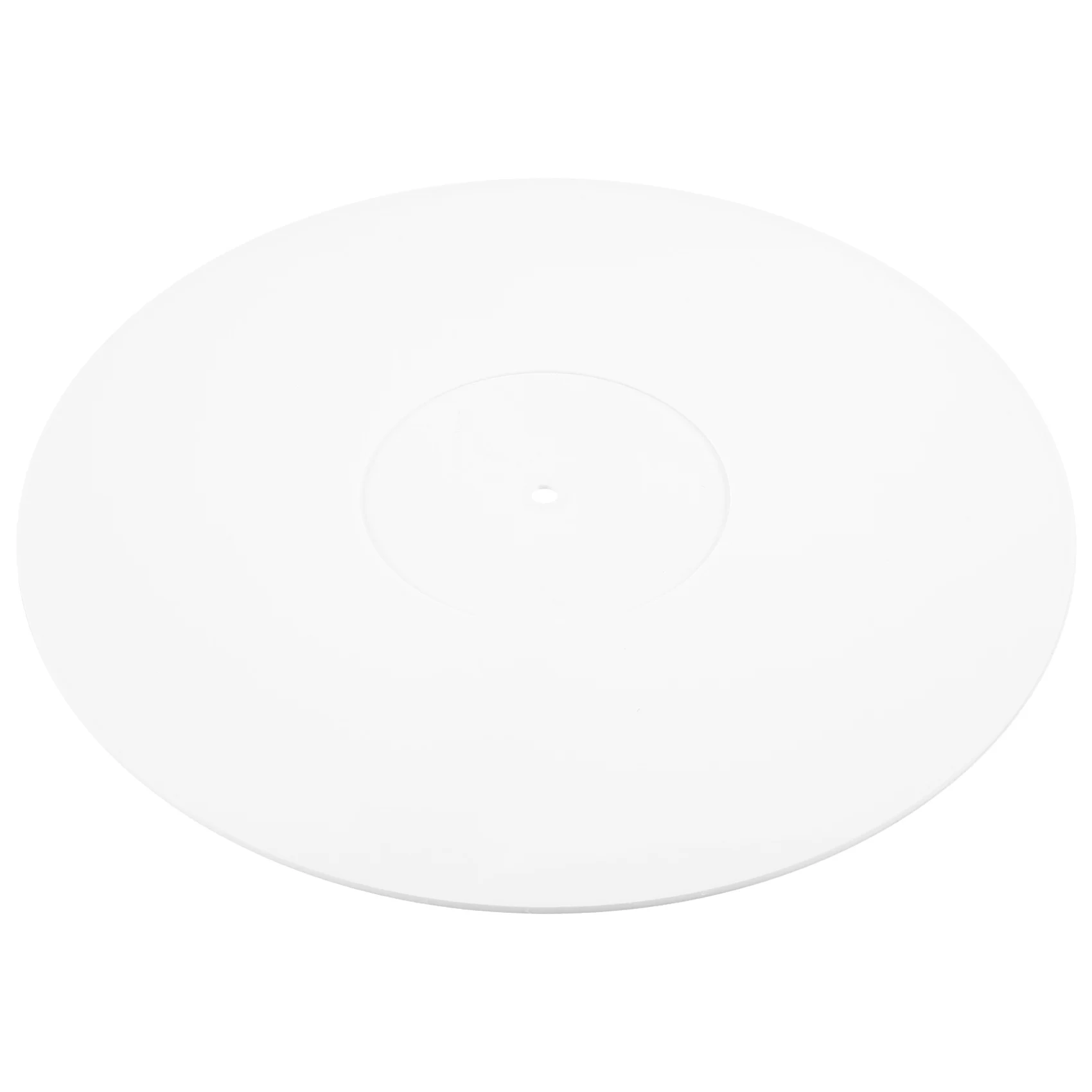 Sale Turntable Acrylic Slipmat for Vinyl LP Record Players - 2.5mm Thick Provides Tighter Bass - 12Inch Platter Mat (White)