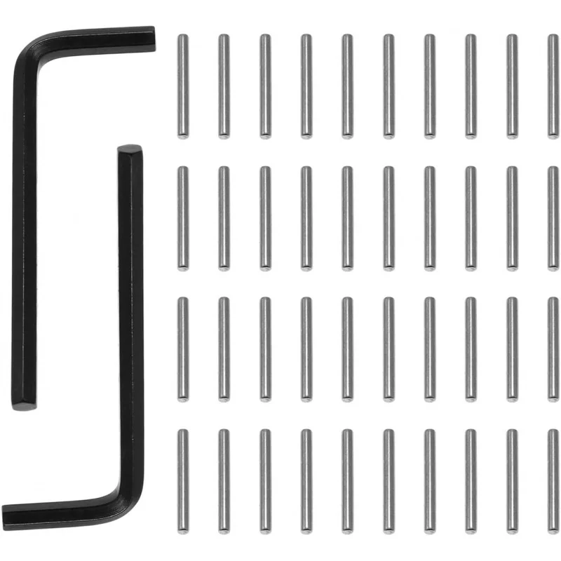 

42 шт., комплект натяжных штифтов для пружинных петель, включая 40 штифтов для полок из нержавеющей стали, 2 шестигранные ключи, шестигранные ключи, используемые Au