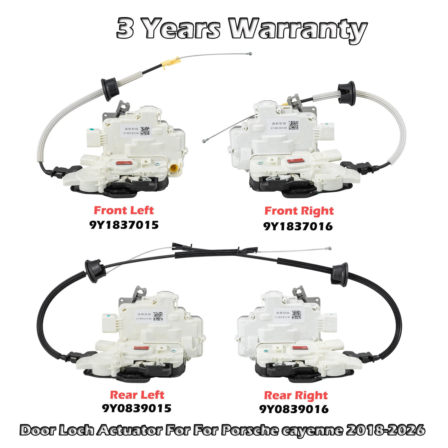 

9Y1837015,9Y1837016,9Y0839015,9Y0839016 Привод замка передней задней левой и правой двери для PORSCHE cayenne 2018-2026