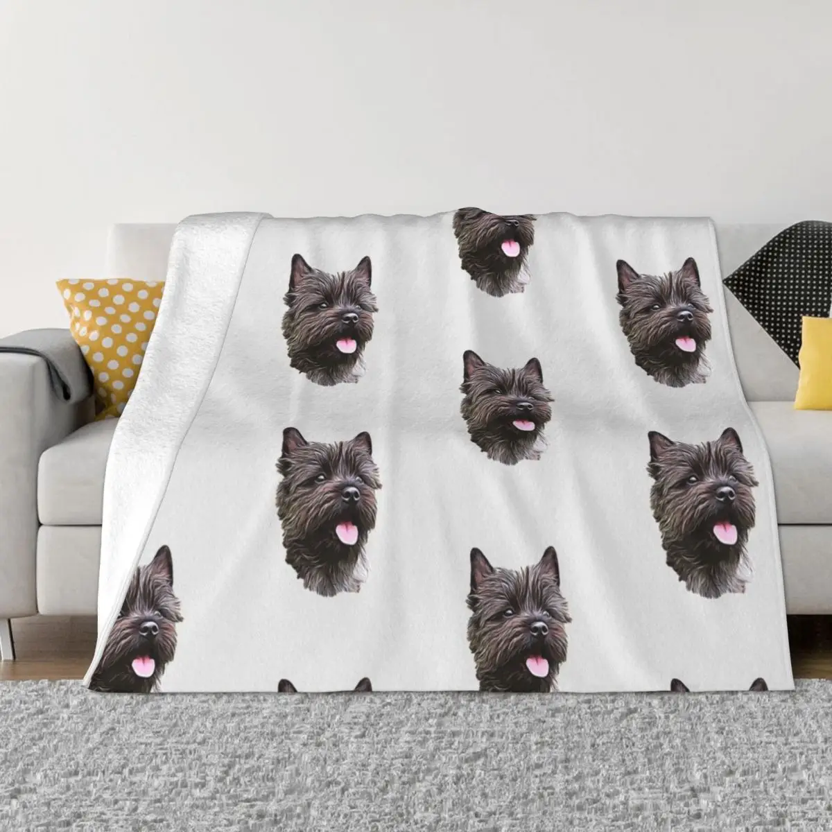 Cairn Terrier Cutie Throw Blanket Luxury St Blankets For Baby Blankets