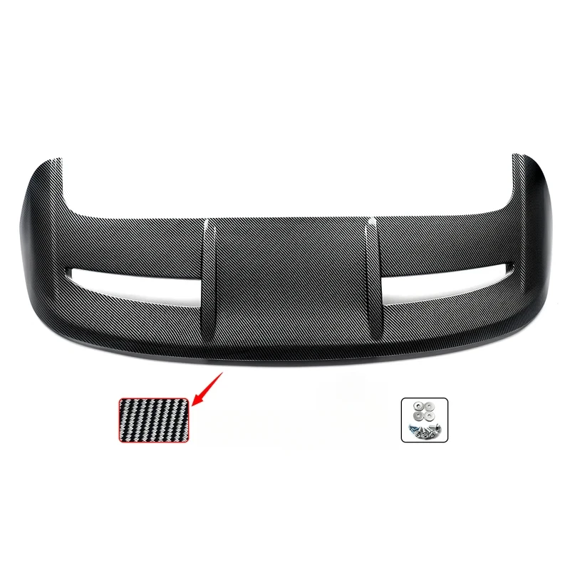 Car Accessories Primed ABS Roof Wing Carbon Fiber Pattern Matte Black UV Treated For Fiesta Mk7 MK7.5 2009-2018