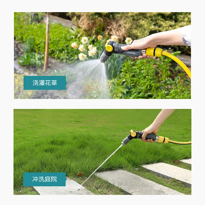 Water geven waterleiding sprinklermondstuk tuinieren tuin hogedruk spray douche waterpistool