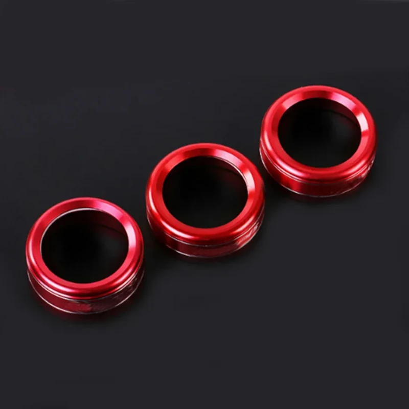 FOAL BURNING Car Air Conditioning Heat Control Switch Knob Decorate Cover Ring For Mazda 3 CX-4 Atenza CX-5 2017 2018 2019 2020