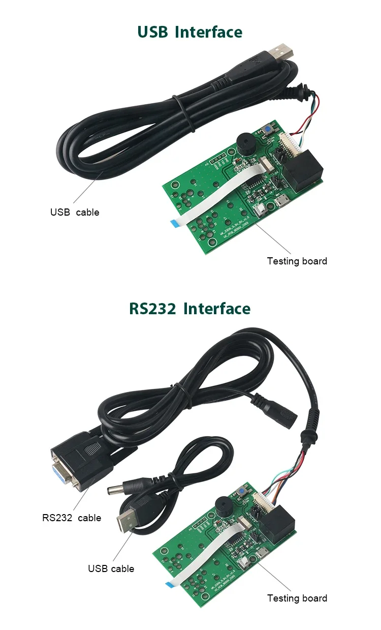 2D vaste gemonteerde QR-code barcodelezer USB RS232 barcodescannermodule voor kiosk