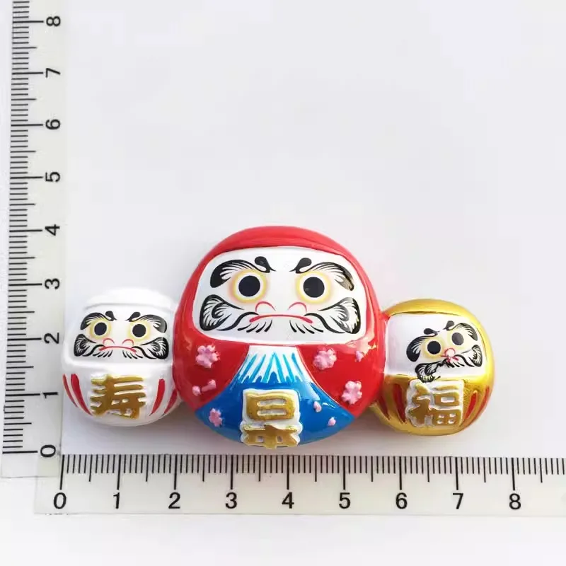 Japan three Fukuku travel souvenir Refrigerator sticker magnet Gift Handicrafts Home decor