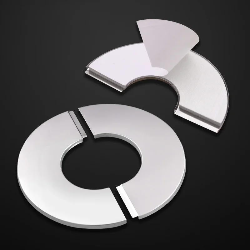 Stainless Steel Water Pipe Faucet Split Decor Cover Faucet Split Decorative Cover Faucet Accessory Self-adhesive Decorative Lid