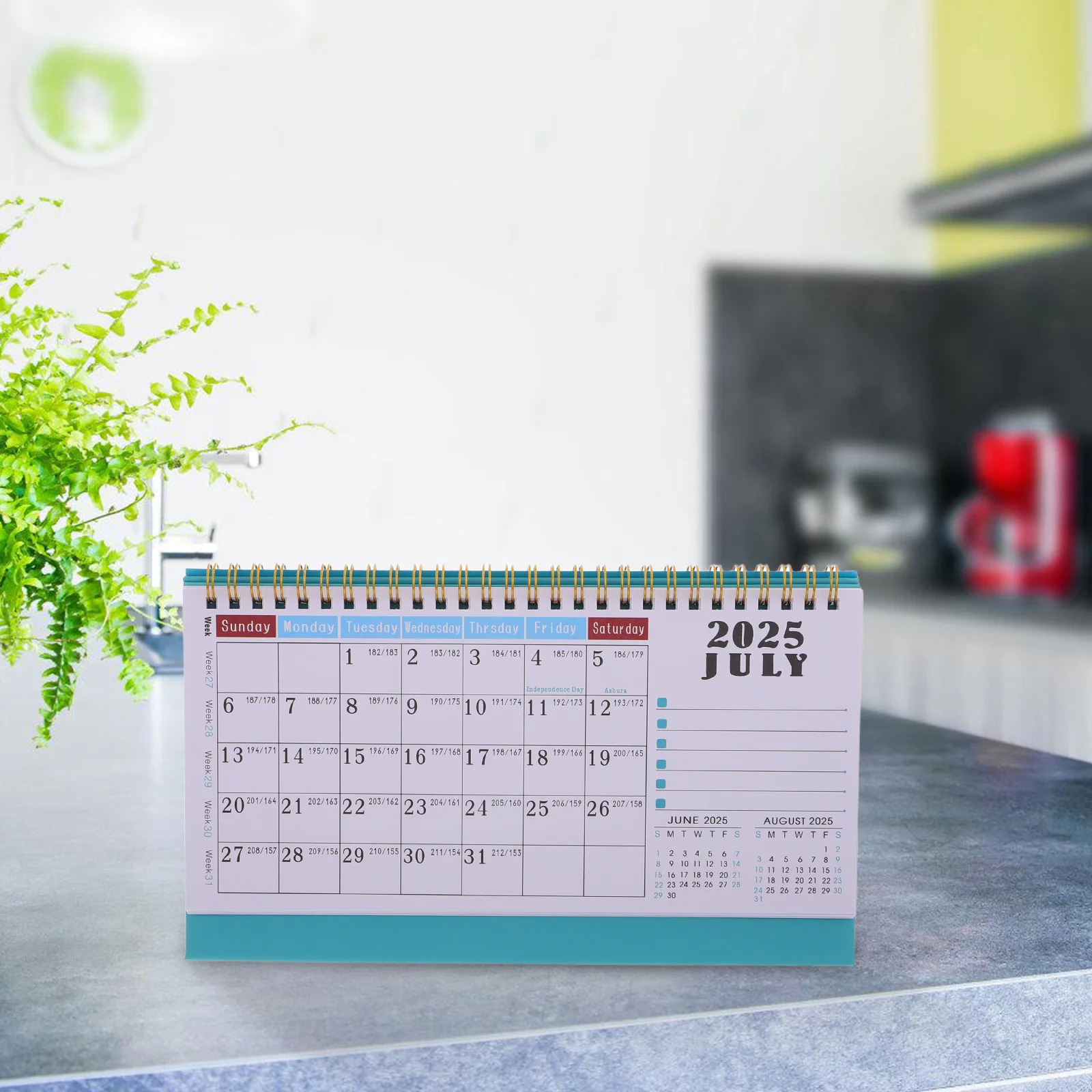 

2026 English Desk Calendar Planner Calendars for Women Turn The Page Classroom Flip Iron Ring