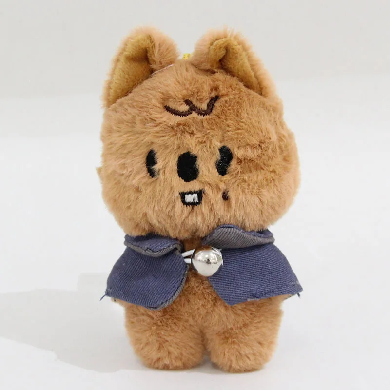 SKZOO New Cute Plush Keychain Children's Toy Stray Kids Magic School Cloak Doll Backpack Pendant Children's Gift