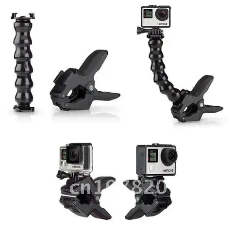 

GoPro Accessories Jaws Flex Clamp Mount for Gopro Hero 7/6 3 3+ 4 4 session SJCAM SJ4000 SJ5000 M20