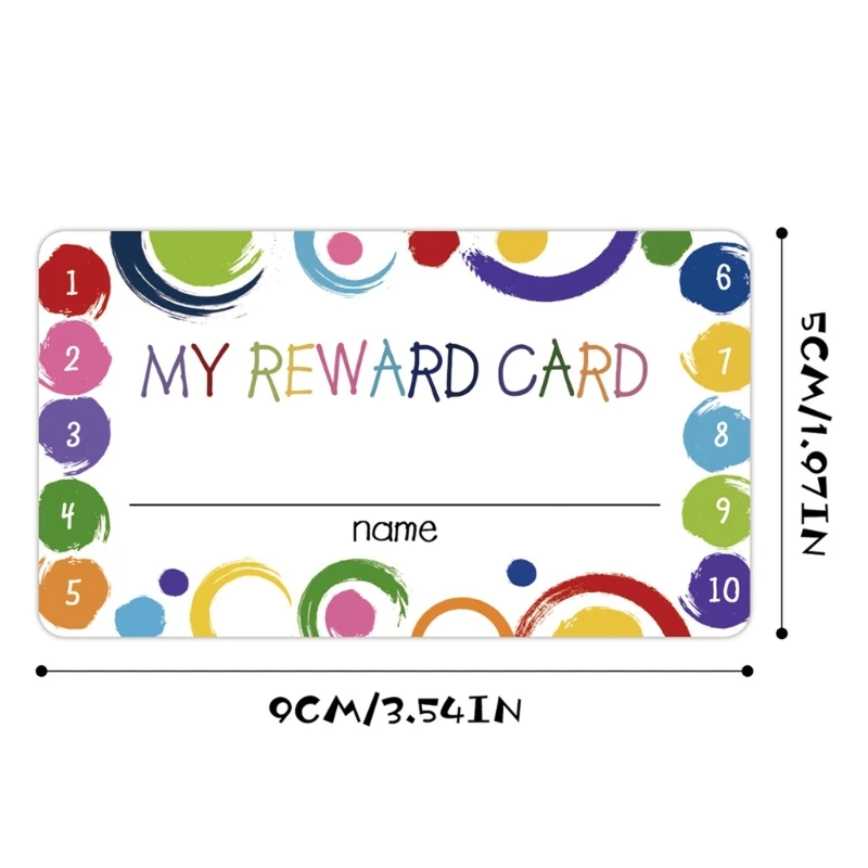100 PCS Cards 3.5x2Inch Student Behavior Incentive Cards Incentive Loyalty Reward Card for Classroom Teacher