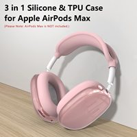 2024 official Headphone Protective case For AirPods Max Transparent TPU Soft Shell for AirPod Max 3 in 1 Scratch resistant Case