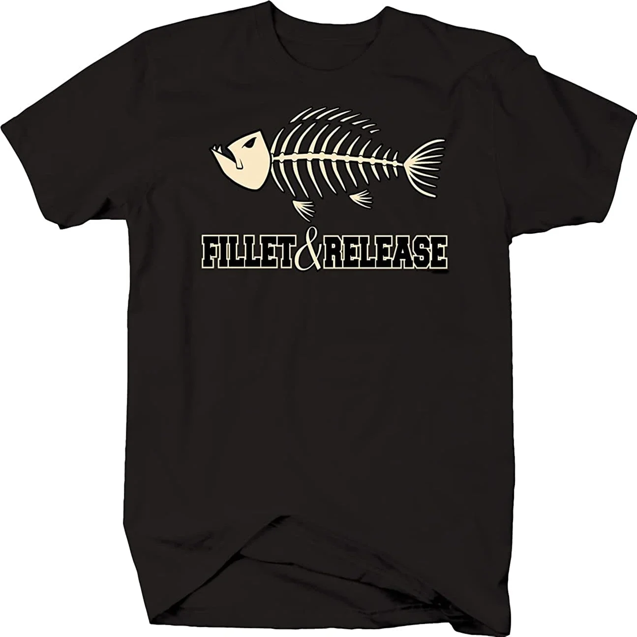 

Fillet And Release Fishing Shirt Softstyle T Shirts Black Premium Cotton Short Sleeve O-Neck Mens Tshirt S-3XL