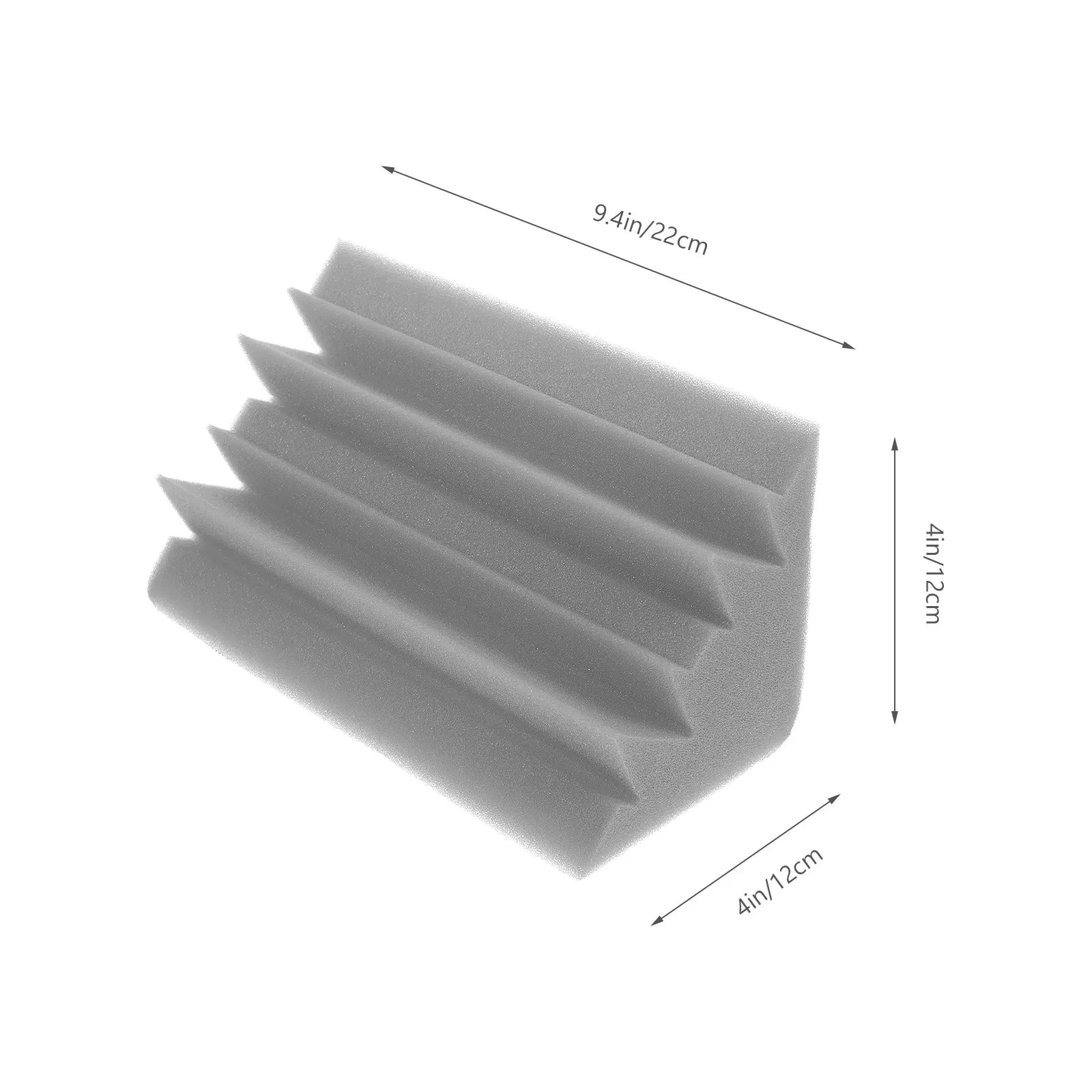 5 Pezzi Trappole per Bassi, Pannelli Fonoassorbenti in Schiuma Acustica per Angoli, Grigio, Isolamento Acustico