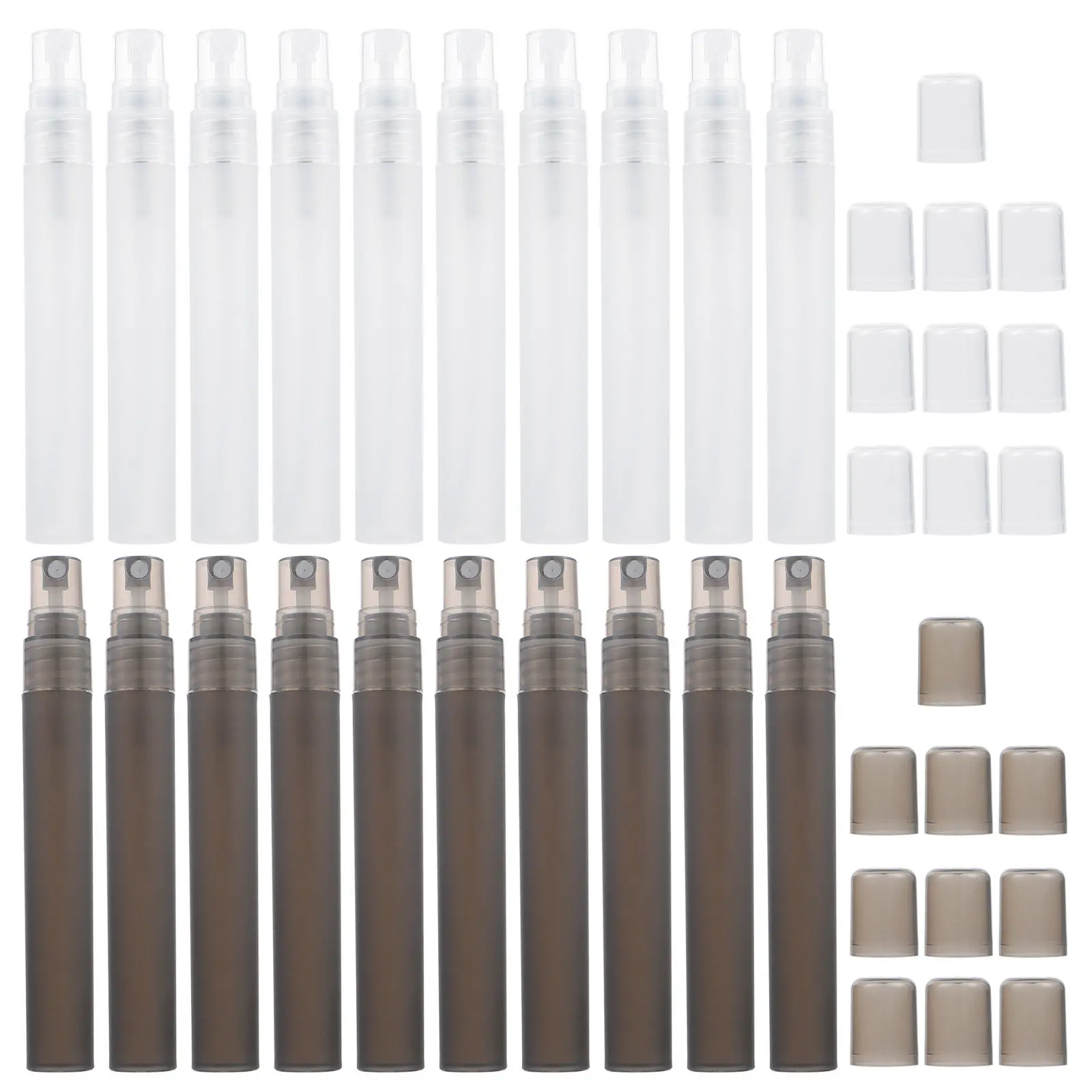 

20Pcs Mini Perfume Spray Bottles 10Ml Plastic Portable Vials Travel Empty Atomizer Containers Perfume Bottle