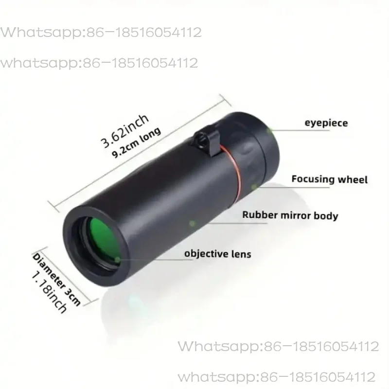 

1 high definition telescope, portable handheld single tube, compact design, can be put in the pocket. Suitable for outdoor