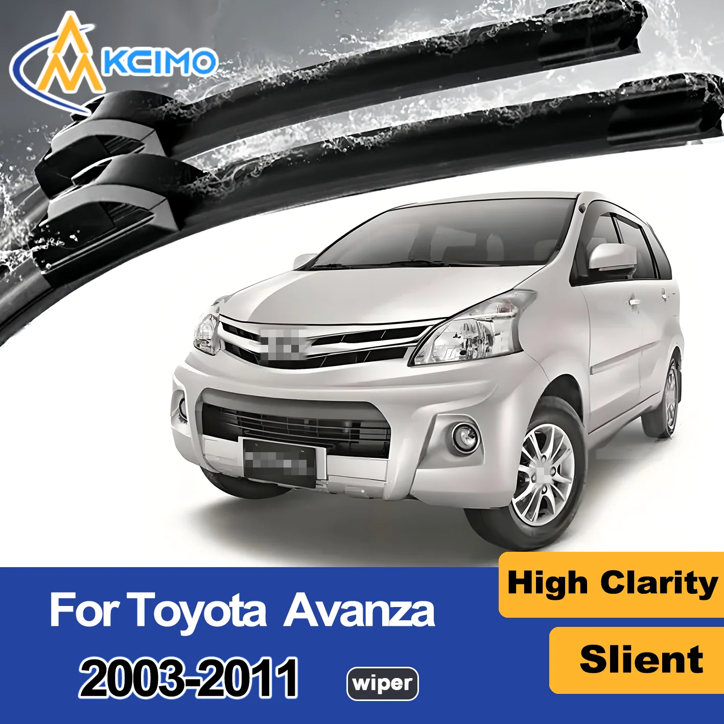

2PCS New Wiper Blades for Toyota Avanza F600 2003-2011 Daihatsu Xenia (Indonesia and China) FAW Senya M80/S80 (China) FAW Sirius