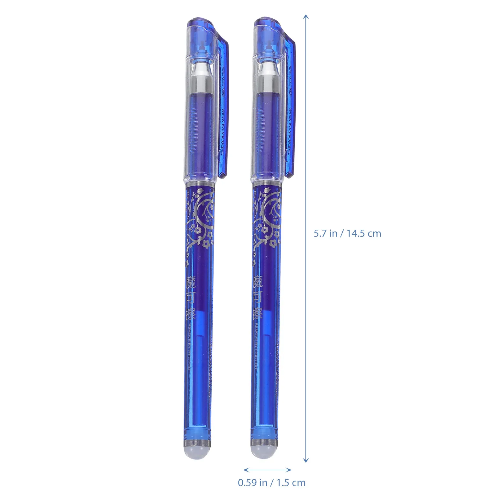 12Pcs Blue Erasable Pens 0.5mm Fine Point Erasable Ink Pens Lightweight Portable for Students Teachers Office Supplies
