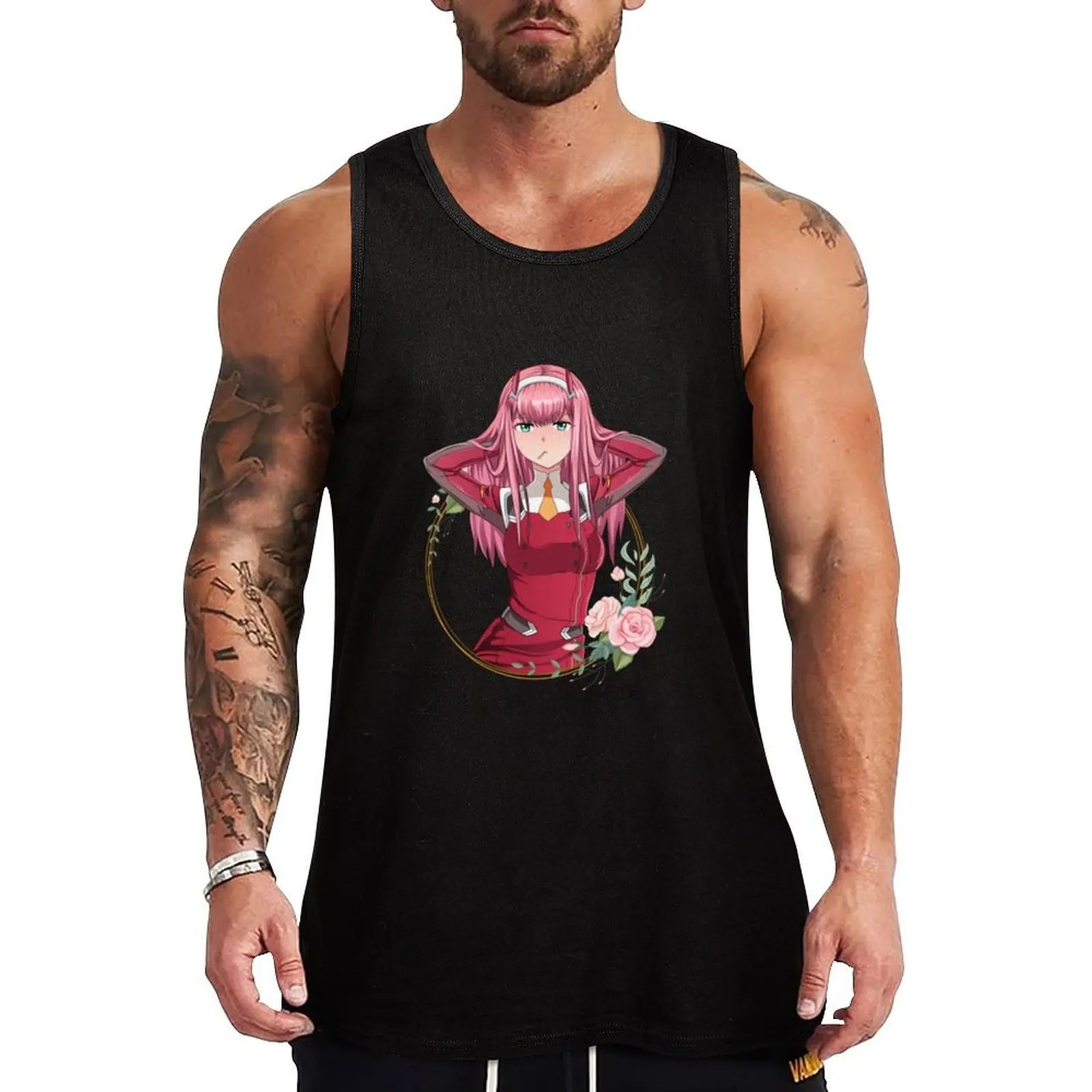 

Zero Two - Darling in the franxx Tank Top gym clothes man fitness gym t shirt men mens gym clothes Men's sleeveless