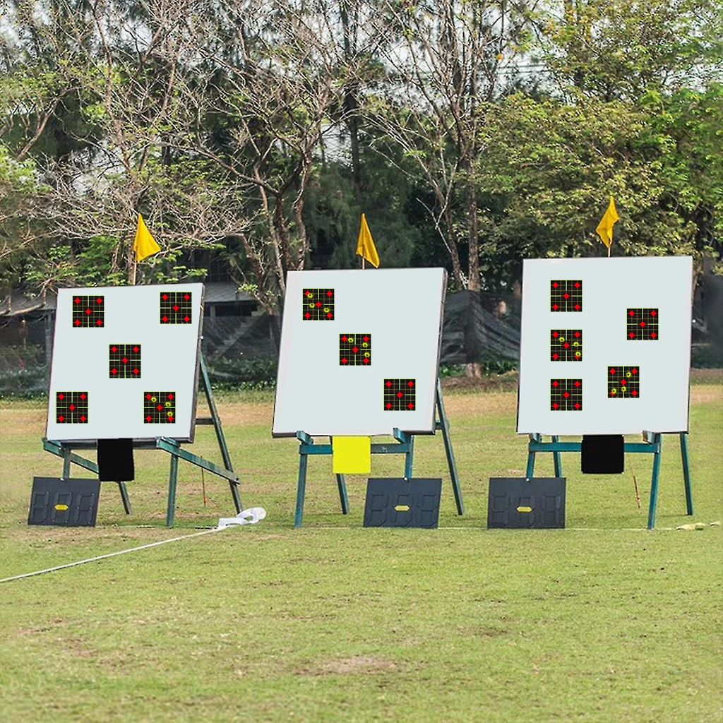 200Pcs 3Inch Square Red Diamond-Shaped Aiming Targets for Splash Shooting, Target Training Supplies Stickers, Shooting Target La image 2