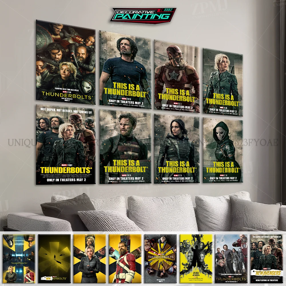 

Marvel Comics Thunderbolts Home Decoration Canvas Painting Pictures Wall Art Movie Character Hd Prints No Frame Poster For Room