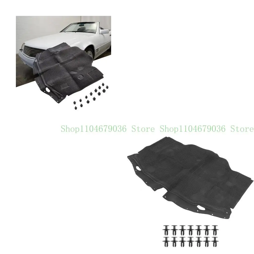 

652F Car Hood Insulation Pad Heat Protections Mat 1296802025 for R129 SL320 SL500 SL600 300SL 500SL Heat Liner Auto Accessory