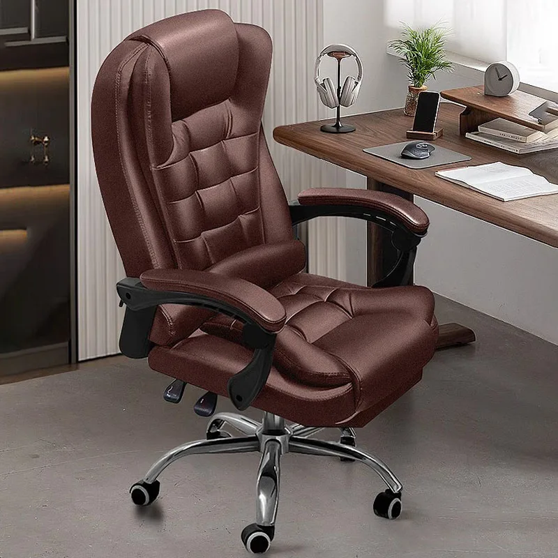 

White Ergonomic Office Chair Modern Designer Library Working Nordic Armchairs Wheels Fashion Meubles De Bureau Office Furniture