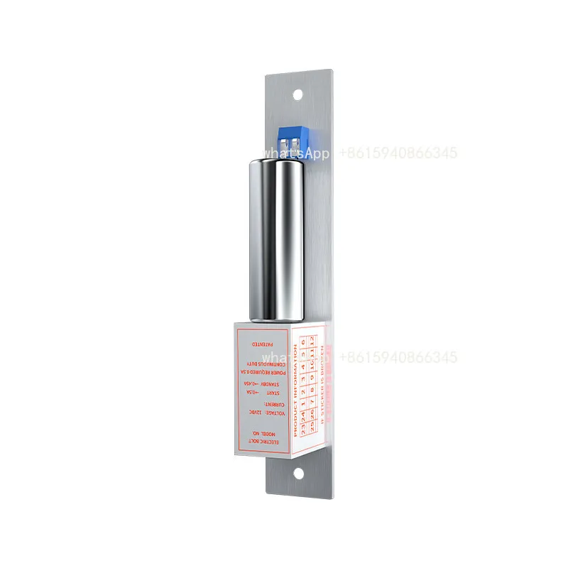 

Concealed & Surface Mount Electric Bolt Lock, 12V Low Temperature Delay Access Control Lock for Single Double Glass Door