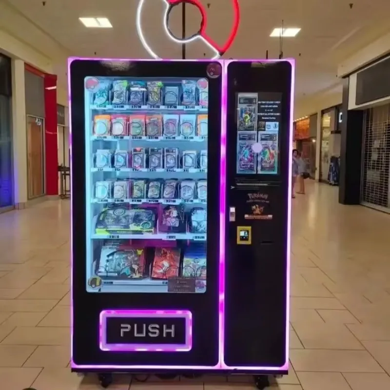 Custom Wholesale Self-service Vending Machines Lifts Trading Cards Vending Machines SDK 150 to 900 Pcs SPCC
