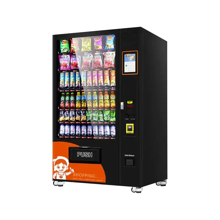 Distributore automatico di soda Distributore automatico refrigerato per snack per le vendite