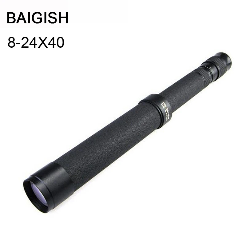 Baigish Powerful 8-24X40 Monocular Telescope Zoom Long Range Telescopic HD Astronomical Spoting Scope Spyglass Russian Binocular