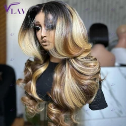 4/27 Highlight Wig Human Hair For Women Body Wave 613 color 13×4/13×6 HD Lace Frontal Wig Glueless Wigs Human Hair Wear And Go