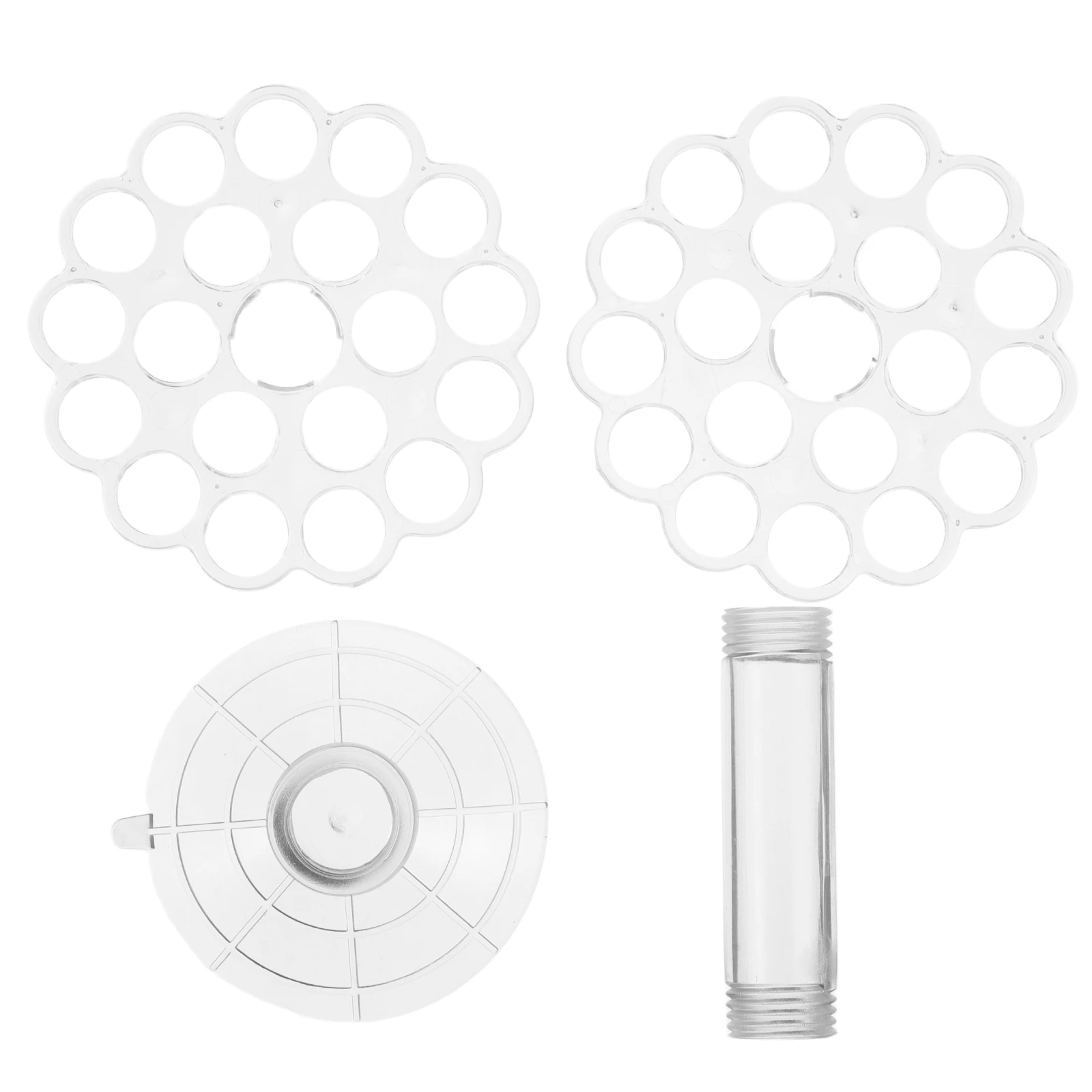 1 Set Alat Pengatur Bunga Transparan Multifungsi Penyangga Tangkai Tak Terlihat Untuk Buket yang Aman Pengatur Sisipan Bunga Plastik