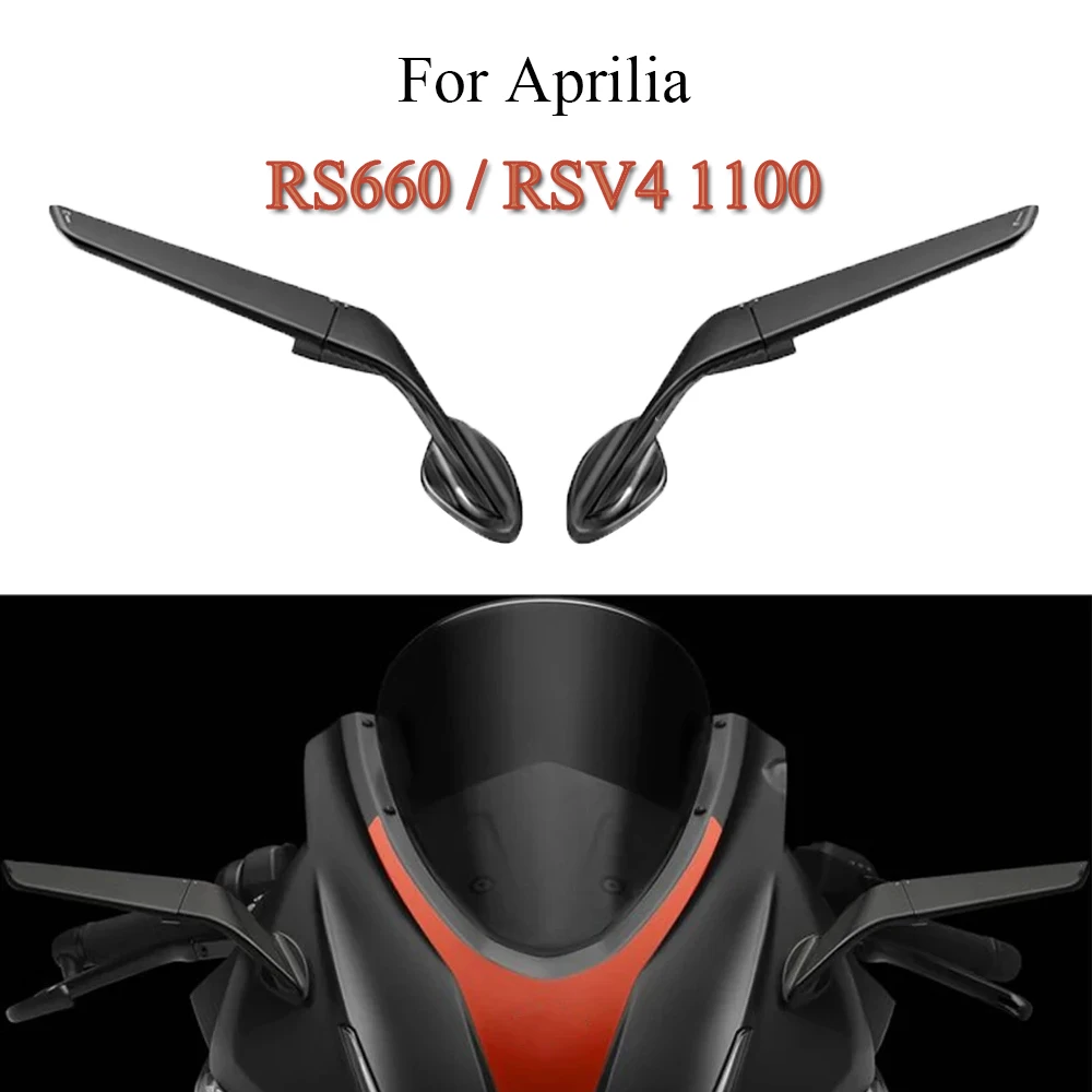 

For Aprilia RS660 / RSV4 1100 2021- Motorcycle Rearview Mirror RS 660 Adjustable Stealth Mirrors New Sports Winglets Mirror Kits