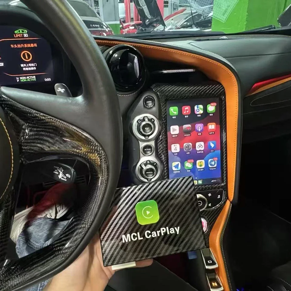 

AZTON Plug and Play OEM автомобильная стереосистема обновления CarPlay для McLaren 720s CarPlay Android Auto беспроводной комплект