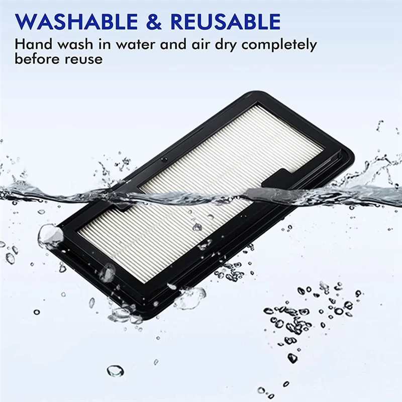 popular 2Pcs Washable Replacement Hepa Filters for SAMSUNG Jet Bot AI+ and Jet Bot+ Vacuum Cleaners,Fit for VR30T85513W/AA Robot