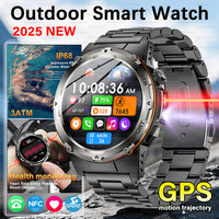 2025 New GPS Outdoor Professional Sports Smart Watch Men Women Heart Rate BT Call 3ATM Waterproof Swimming Fitness Smartwatches