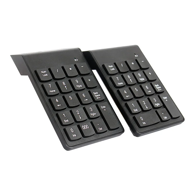 2Pcs Wired Numeric Keypad Bank Finance 18 Keys USB Number Keyboard Compact Portable for Desktop Laptop Computer Pc