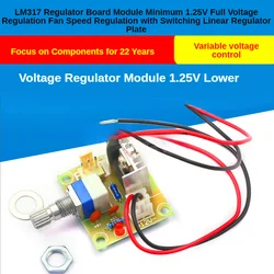 LM317 Regulator Board Module Minimum 1.25V Full Voltage Regulation Fan Speed Regulation with Switching Linear Regulator Plate