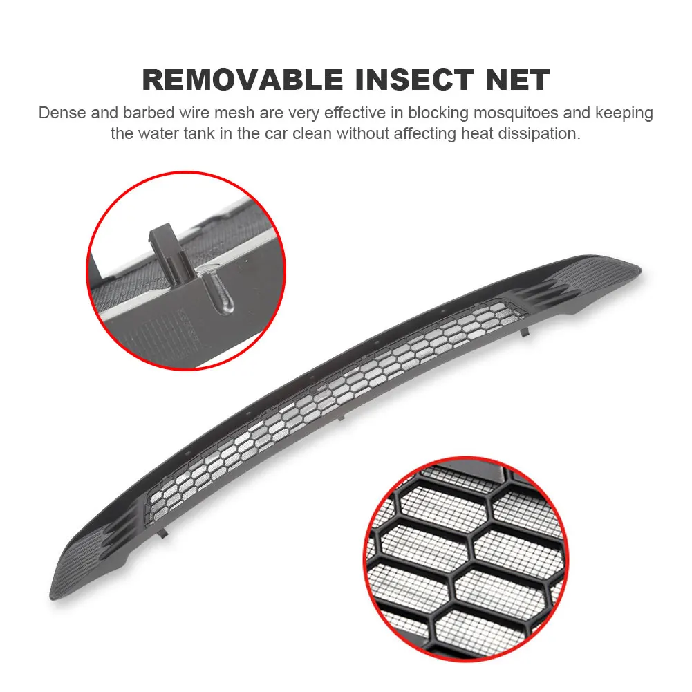 For Tesla Model 3/Y Car Lower Bumper Anti Insect Net Radiator Protective Mesh Grill Panel Upgraded Anti-insect Front Mesh Grille