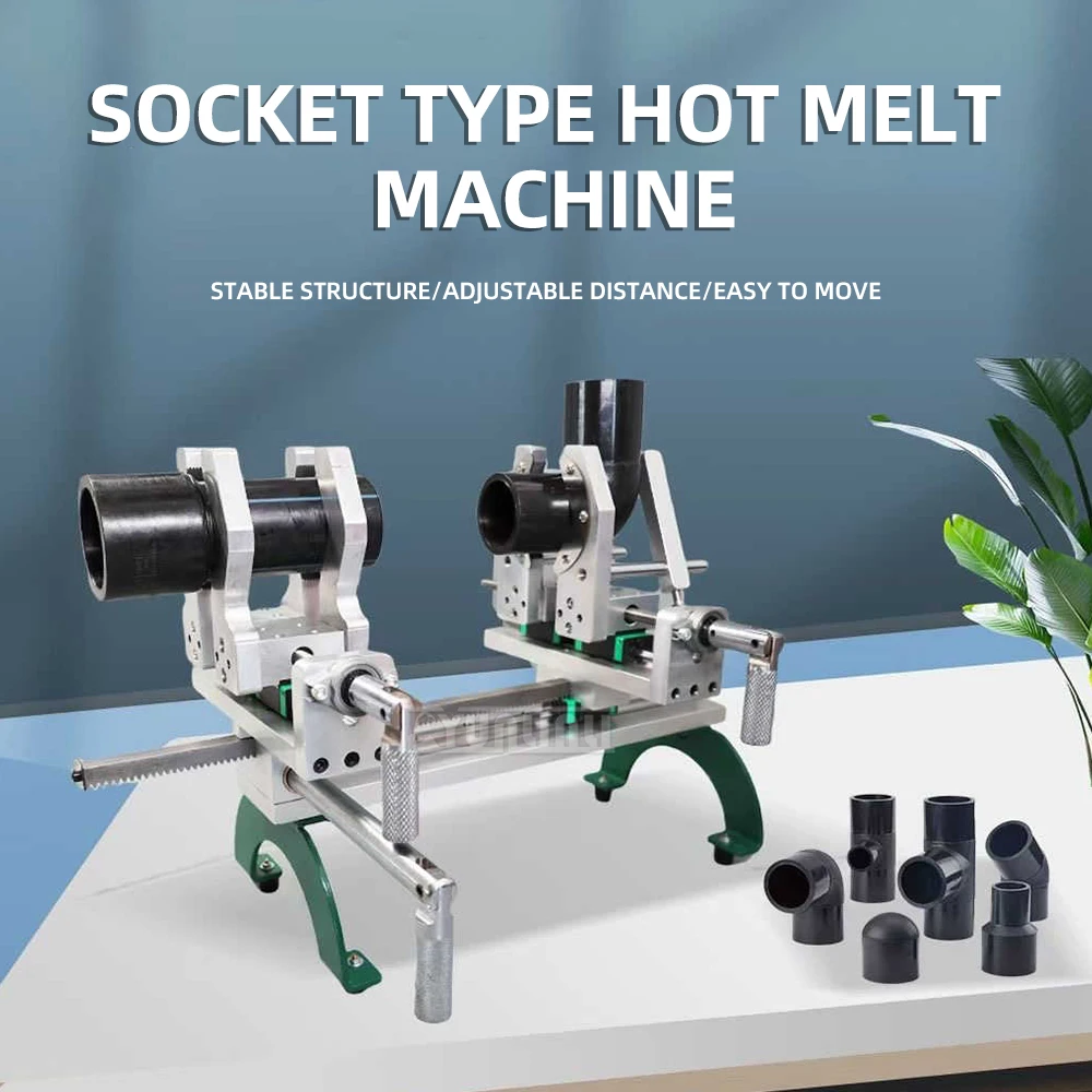 

Portable Socket Fusion Welder for PE PPR Pipes 20-110mm | Mini Butt Welding Machine with Stand for Plumbing​
