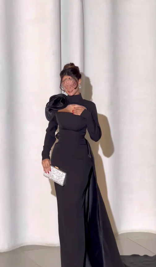 

Вечерние роскошные платья Дубай Черные винтажные атласные платья для выпускного вечера для торжественных случаев فستان 않는هره