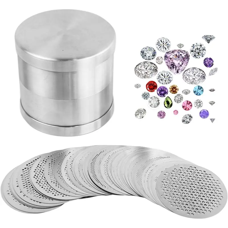

ABKO-Bead Sorter Sifter 65Mm Stainless Steel Sieve, Fine Mesh Jewelry Making Tool For Sorting And Stone Sizing