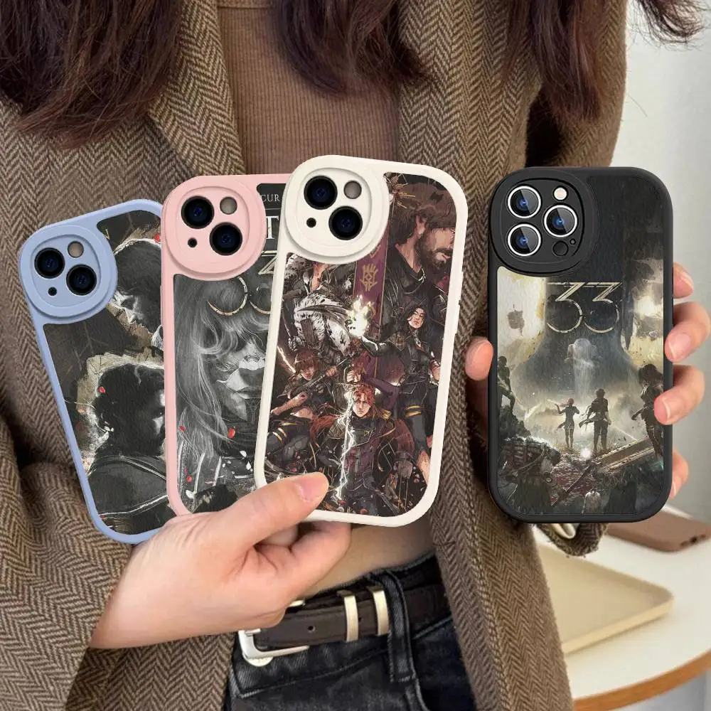 Ролевая игра C-Clair O-Obscur E-Expedition 33 для IPhone 16, 15, 14, 13, 12, 11 Pro Max Plus, кожаный чехол для телефона