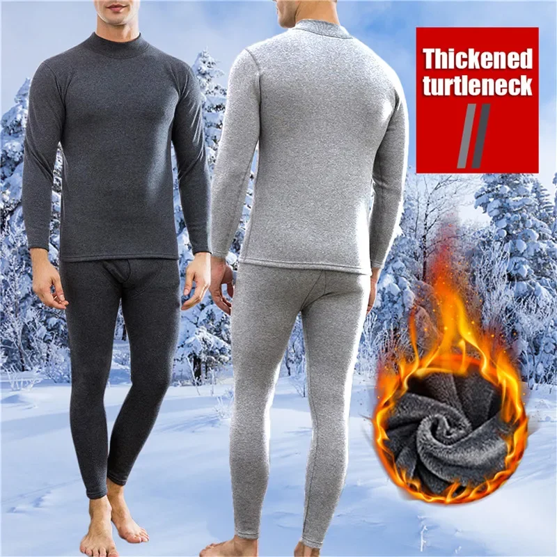 Johns Optics-Ensemble de vêtements thermiques pour hommes, chemise de base, pyjama long imbibé, vêtements d'hiver, sous-vêtements épais, sourire astronomique intérieur, 2 pièces