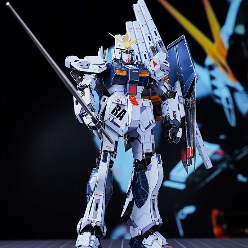 vGUNDAM RX-93 الصلب ماجيك المعادن الكاملة لتقوم بها بنفسك الإبداعية التجمع نموذج ثلاثية الأبعاد مجسمة لغز الميكانيكية التجمع نموذج اللعب الحلي