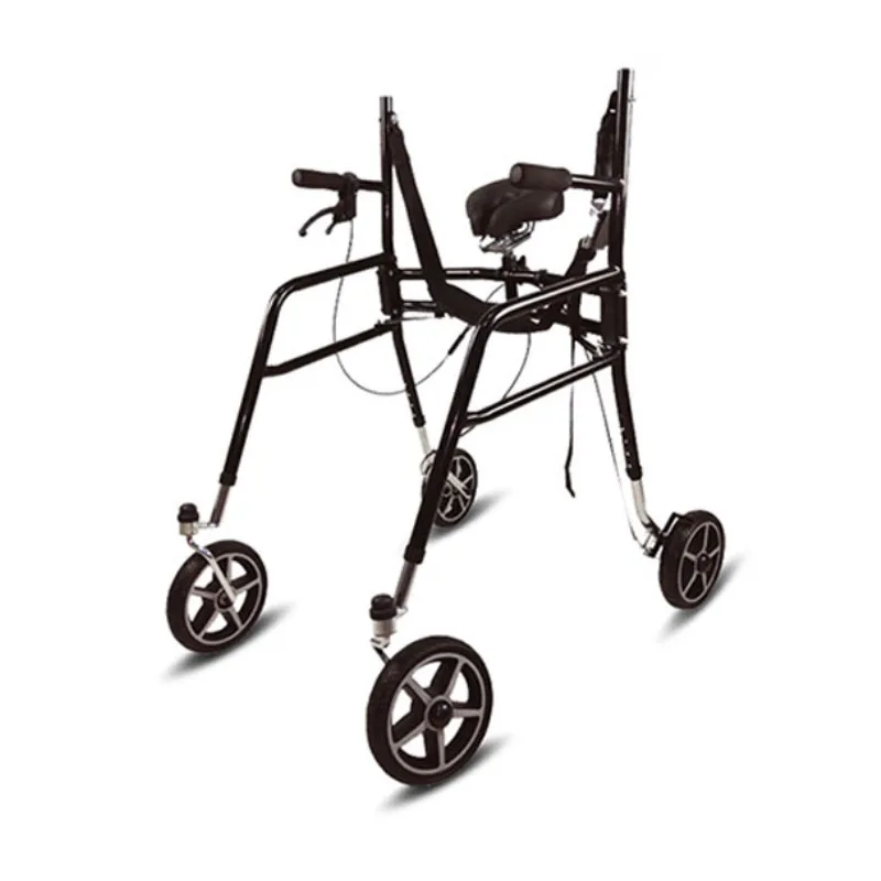New strap design assisted rehabilitation station with seat foldable height adjustable walker