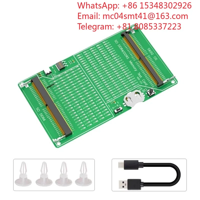 10 PCS  LED Diagnostic Memory Test Card For Laptop, DDR4 DDR5 Compatible Notebook RAM Detecting Accessory For Computer Hardware